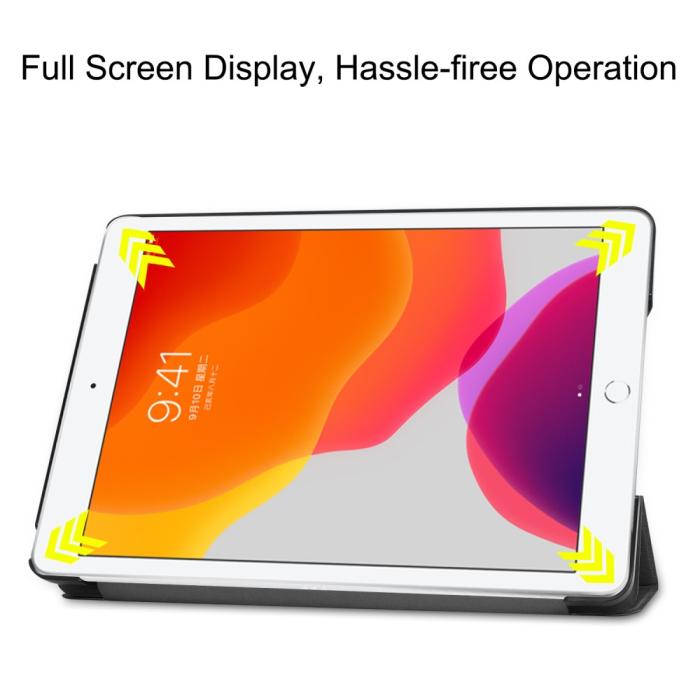 Bild 4, iPad 10.2 2019/2020/2021 Fodral Tri-Fold Svart
