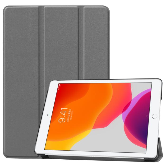 Bild 1, iPad 10.2 2019/2020/2021 Fodral Tri-Fold Grå