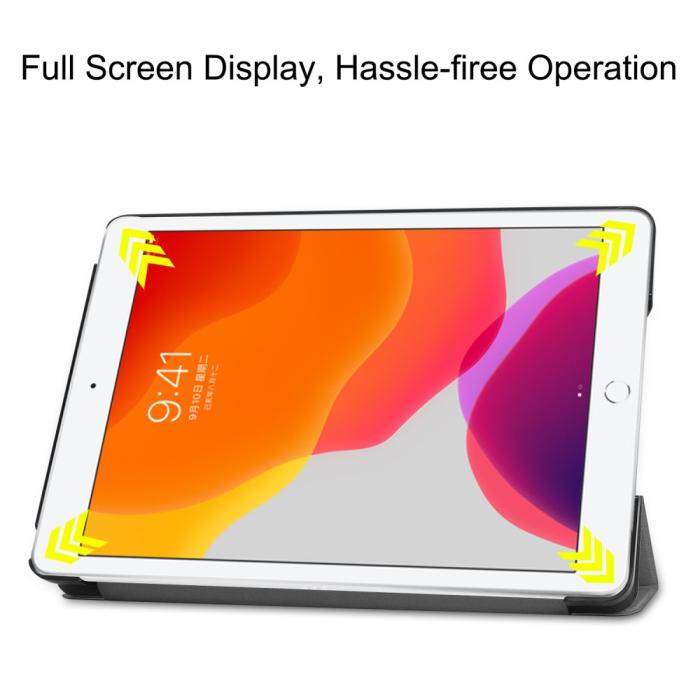 Bild 4, iPad 10.2 2019/2020/2021 Fodral Tri-Fold Grå