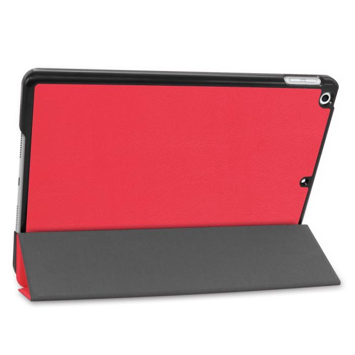 Bild 5, iPad 10.2 2019/2020/2021 Fodral Tri-Fold Röd