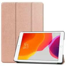 iPad 10.2 2019/2020/2021 Fodral Tri-Fold Roséguld