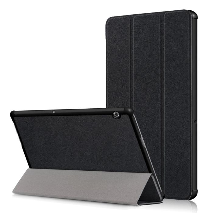 Bild 1, Huawei MediaPad T5 10 - Tri-Fold Fodral - Svart