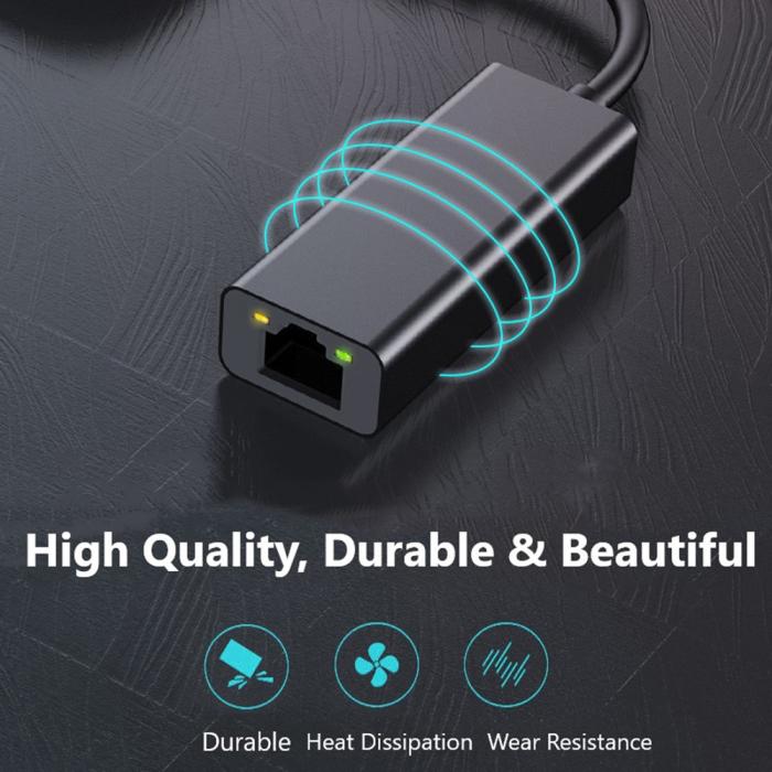 Bild 2, USB-C Till RJ45 Nätverksadapter Grå