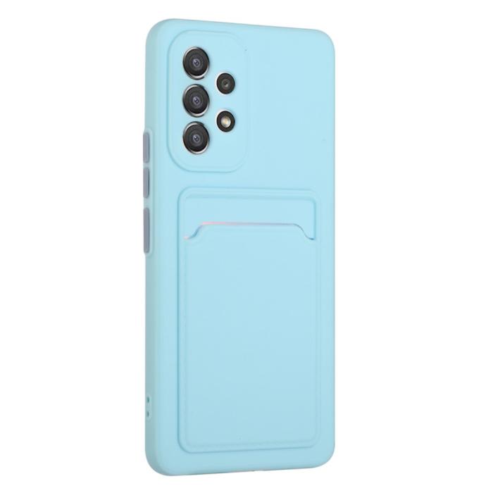 Bild 3, Samsung Galaxy A53 5G Skal TPU Kortfack Ljus Blå