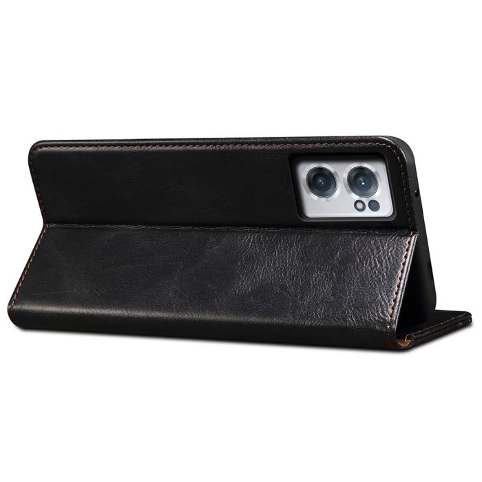 Bild 6, OnePlus Nord CE 2 5G Fodral Flip Crazy Horse Svart