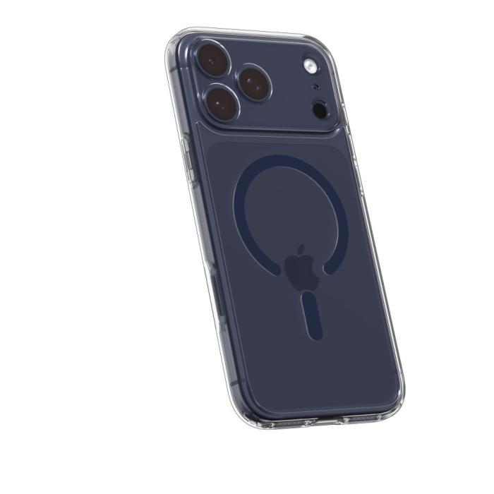 Bild 5, Spigen iPhone 17 Pro Skal MagSafe Ultra Hybrid Clear / Deep Blue