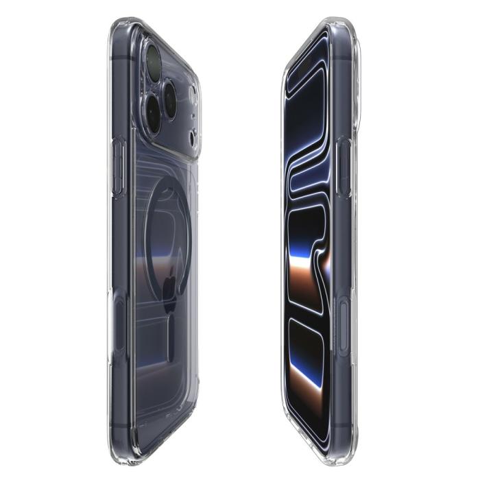 Bild 6, Spigen iPhone 17 Pro Skal MagSafe Ultra Hybrid Clear / Deep Blue