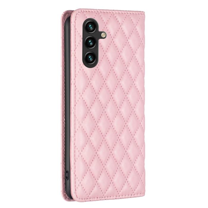 Bild 6, Samsung Galaxy A35 5G Fodral Flip Diamond Läder Ljus Rosa