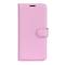 Sony Xperia 5 V Fodral Litchi Textur Ljus Rosa