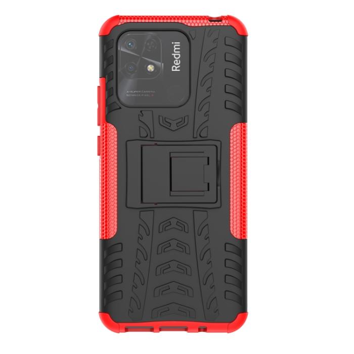 Bild 2, Xiaomi Redmi 10C Skal Ultimata Stöttåligt med Stöd Röd