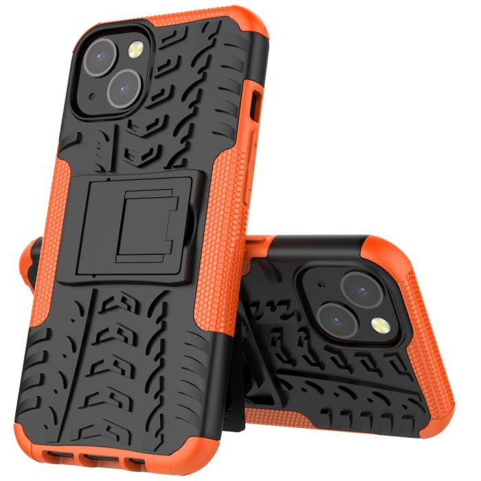 Bild 1, iPhone 13 Skal Ultimata Stöttåligt med Stöd Orange