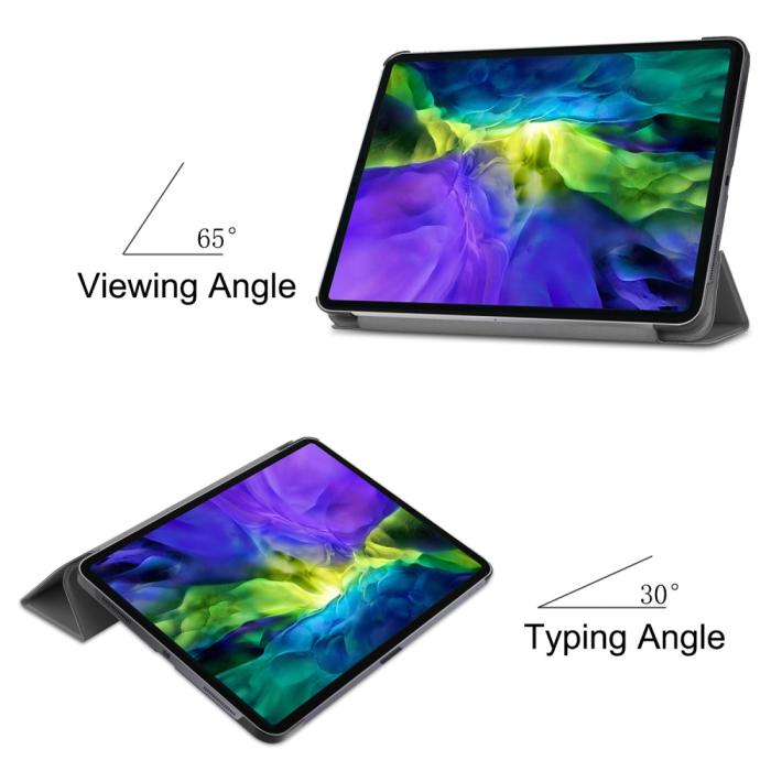 Bild 3, iPad Air 2025-2020 / Pro 11 Fodral Tri-Fold Grå