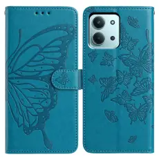 Xiaomi Redmi 15C Fodral Fj&auml;ril Tryck Bl&aring;