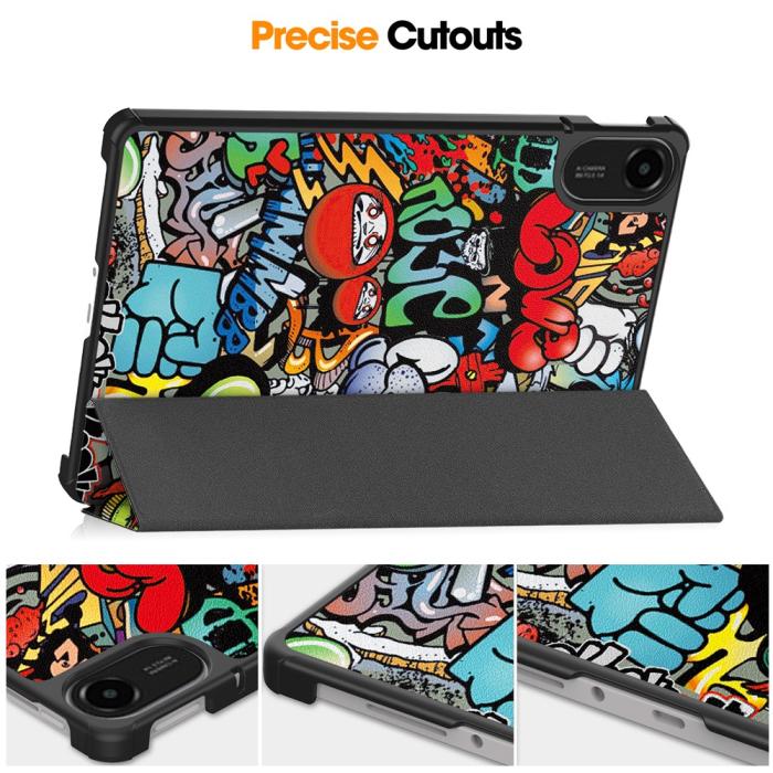 Bild 6, Xiaomi Redmi Pad 2 Fodral Tri-Fold Grafitti