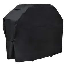 Grill&ouml;verdrag 420D Vattent&auml;tt 145x61x117 cm Svart