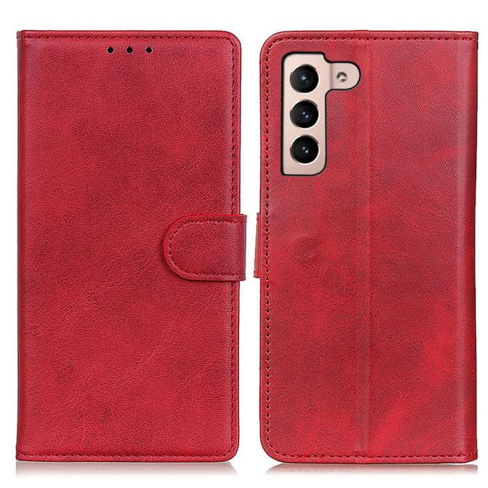 Bild 1, Samsung Galaxy S22 Plus Fodral Solid Läder Röd