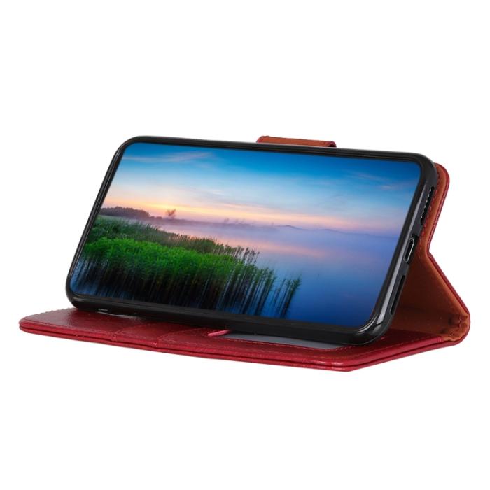 Bild 3, Samsung Galaxy A13 4G Fodral Nappa Läder Röd