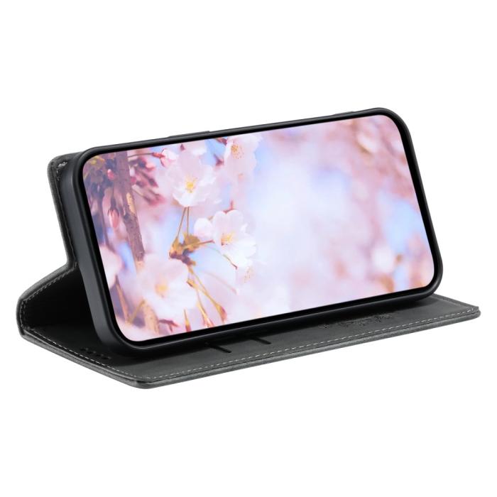 Bild 4, Xiaomi Redmi Note 14 4G Fodral Flip Mandala Läder Grå