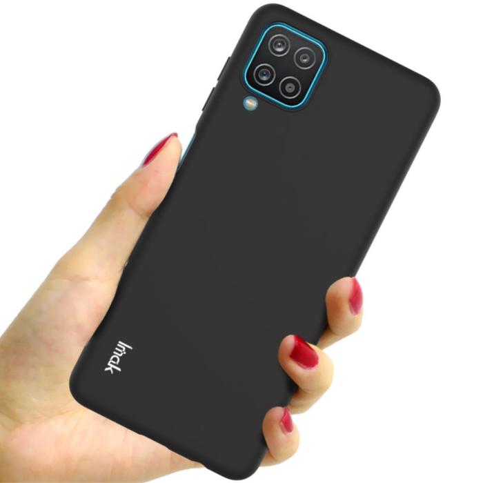 Bild 3, Samsung Galaxy A12 - IMAK Skin Touch Skal - Svart