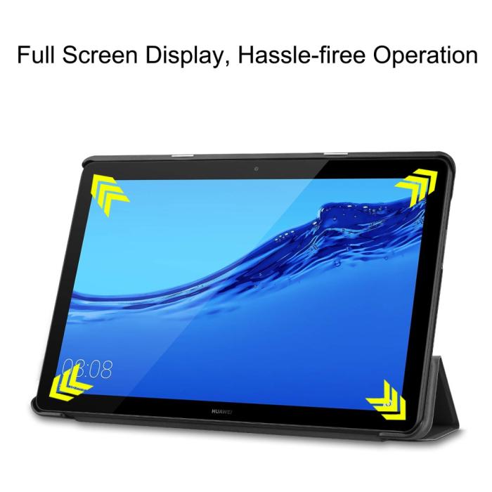 Bild 5, Huawei MediaPad T5 10 - Tri-Fold Fodral - Svart