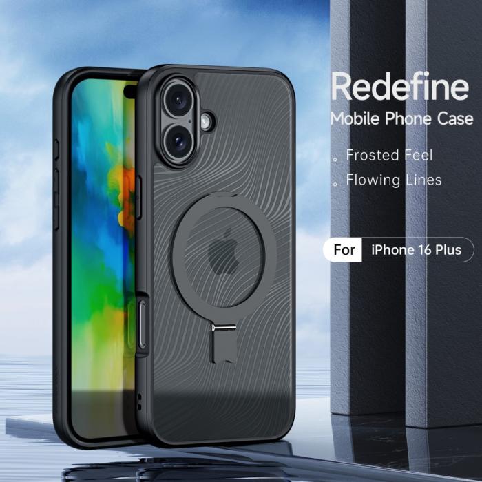 Bild 3, DUX DUCIS iPhone 16 Skal Kickstand Aimo Series Svart