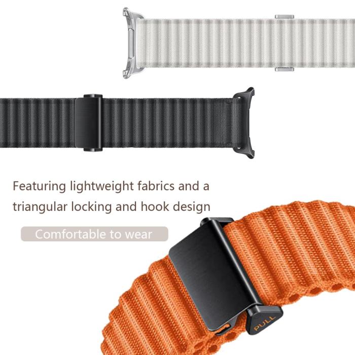 Bild 5, Galaxy Watch Ultra (2025) 47 mm Armband Nylon Justerbart