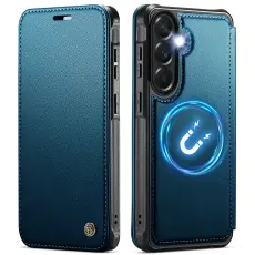 CASEME Samsung Galaxy A57 5G Skal RFID Pl&aring;nbok Bl&aring;