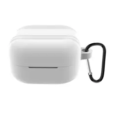 Galaxy Buds 4 / 4 Pro Skal Med Karbinhake Silikon Vit