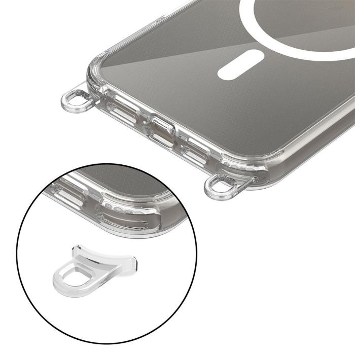 Bild 2, Tech-Protect iPhone 16 Pro Skal MagSafe FlexAir Chain Svart/Taupe
