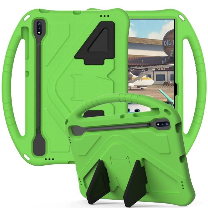 Bild 1, Samsung Galaxy Tab S7 FE/S7 Plus/S8 Plus Fodral Skal EVA Grön