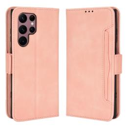 Samsung Galaxy S22 Ultra Fodral Avtagbart Kortfodral Ljus Rosa