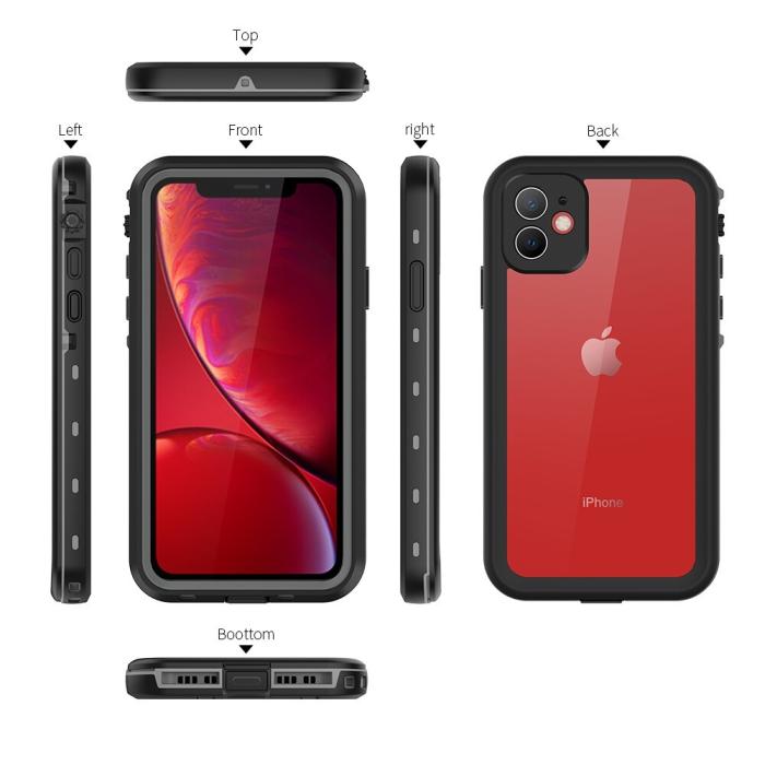 Bild 6, REDPEPPER iPhone 11 Skal 360 Vattentätt IP68 Svart