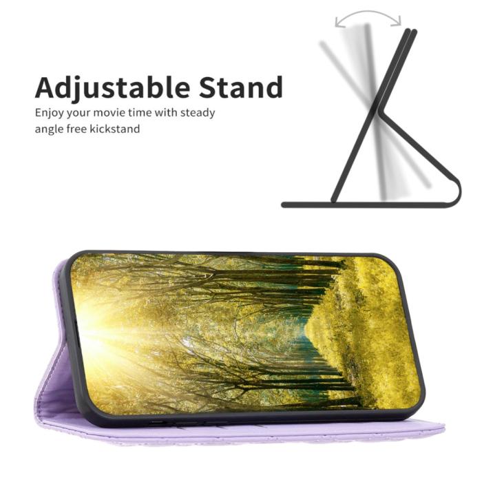 Bild 2, Samsung Galaxy A35 5G Fodral Flip Diamond Läder Lila