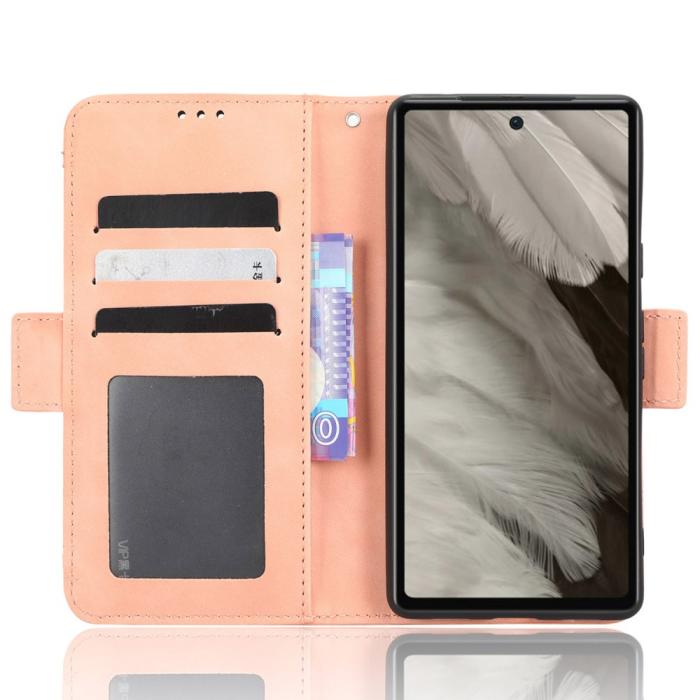 Bild 2, Google Pixel 7A Fodral Med Avtagbart Kortfodral Rosa