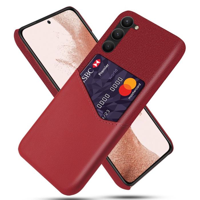 Bild 1, KSQ Samsung Galaxy S23 Plus Skal Med Kortfack Röd