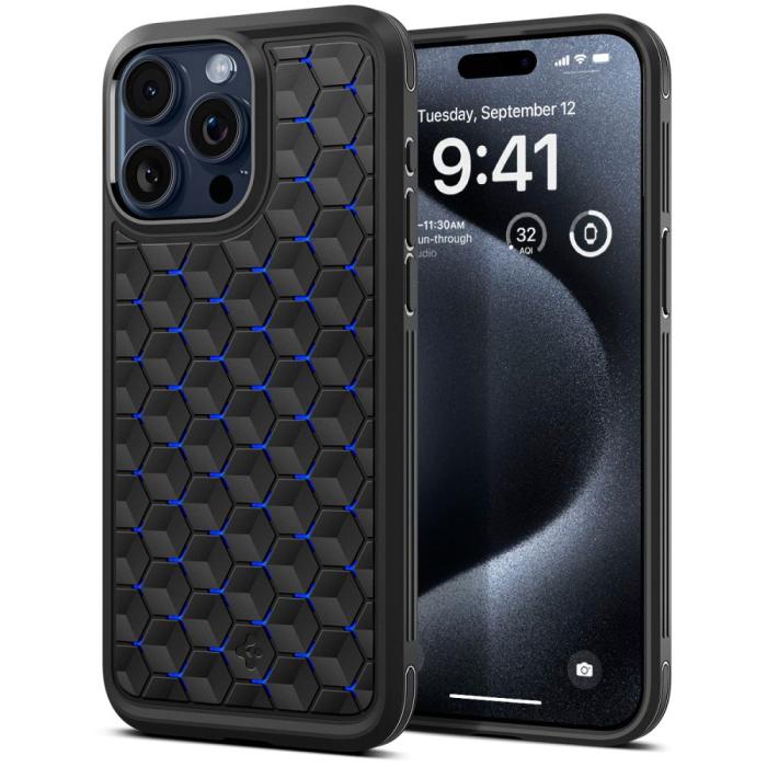 Bild 1, Spigen iPhone 15 Pro Max Skal Cryo Armor Cyro Blue