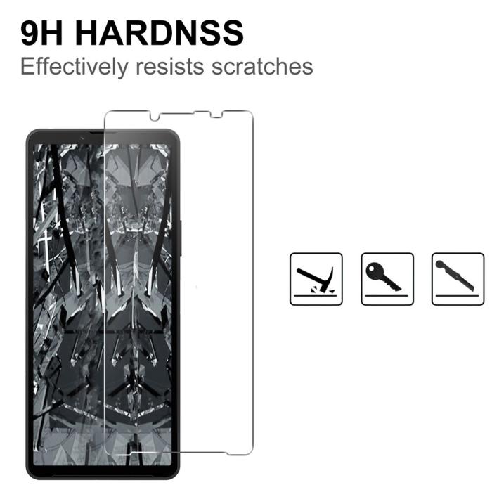 Bild 3, Sony Xperia 10 VII Skärmskydd Härdat Glas