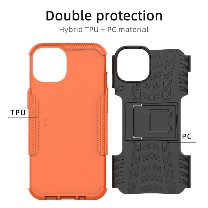 Bild 6, iPhone 13 Skal Ultimata Stöttåligt med Stöd Orange