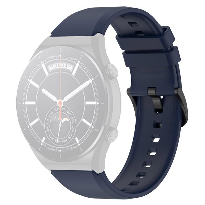 Bild 1, Silikon Armband Smartwatch (22 mm) Mörk Blå