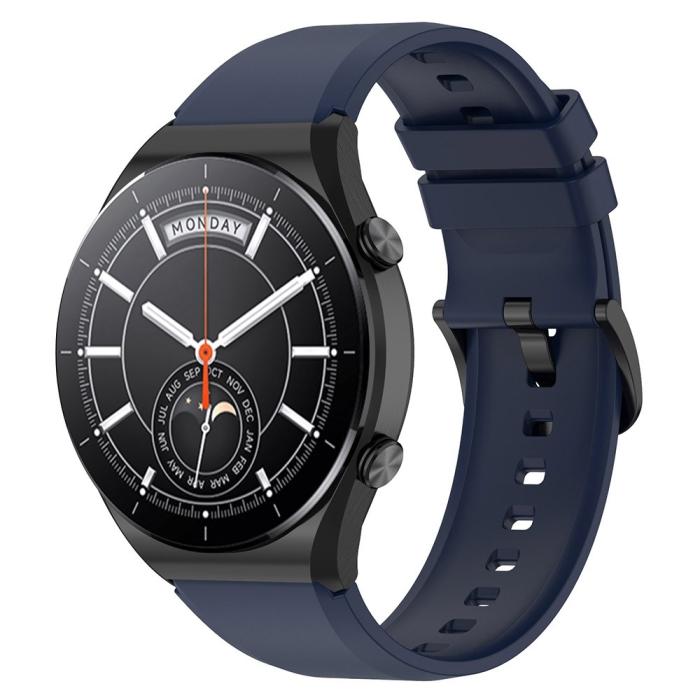 Bild 2, Silikon Armband Smartwatch (22 mm) Mörk Blå