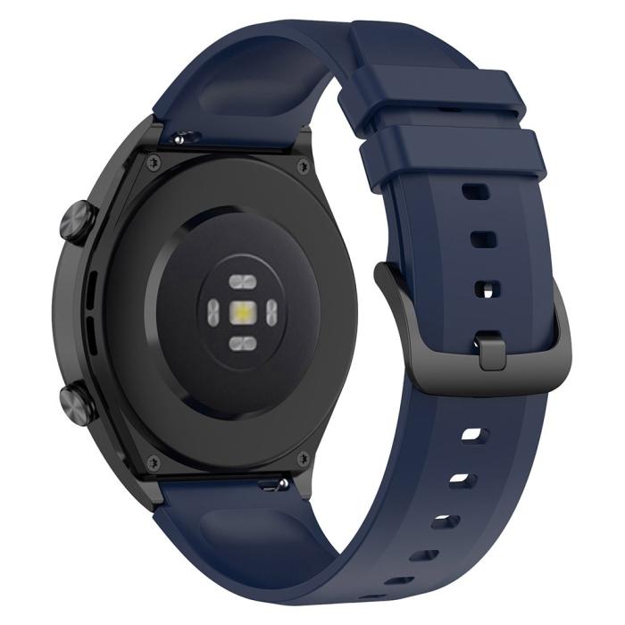 Bild 3, Silikon Armband Smartwatch (22 mm) Mörk Blå