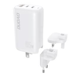 Dudao 65W GaN 3in1 Reseadapter Laddare PD QC Vit