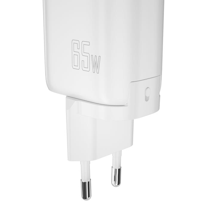Bild 2, Dudao 65W GaN 3in1 Reseadapter Laddare PD QC Vit