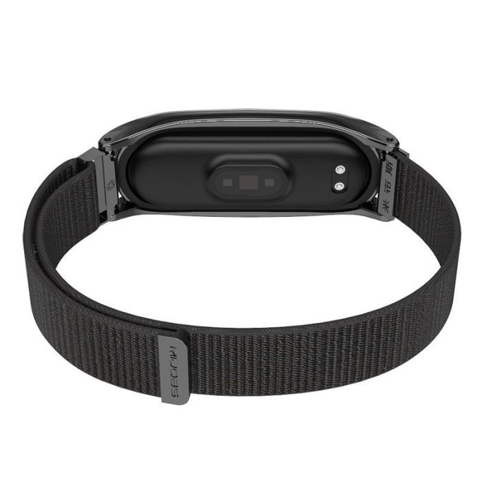 Bild 2, Tech-Protect Xiaomi Mi Smart Band 5 / 6 Nylon Armband Svart