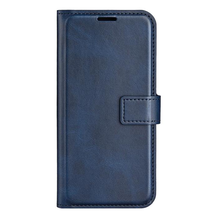 Bild 2, Motorola Moto G71 Fodral Solid Läder Blå