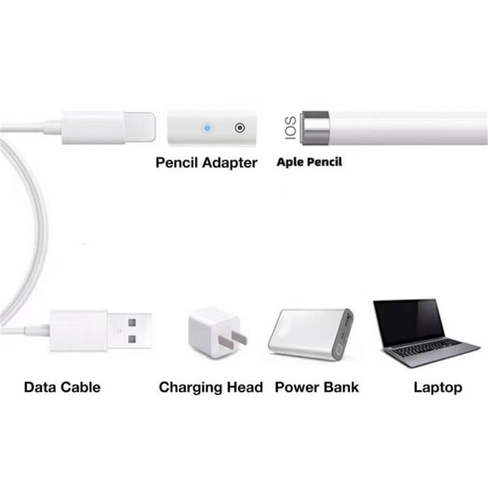 Bild 3, USB-C Hona - Lightning Hona Adapter För Apple Pencil 1st Gen