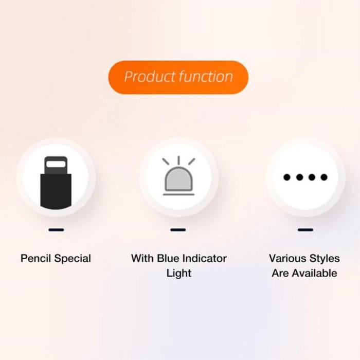 Bild 4, USB-C Hona - Lightning Hona Adapter För Apple Pencil 1st Gen
