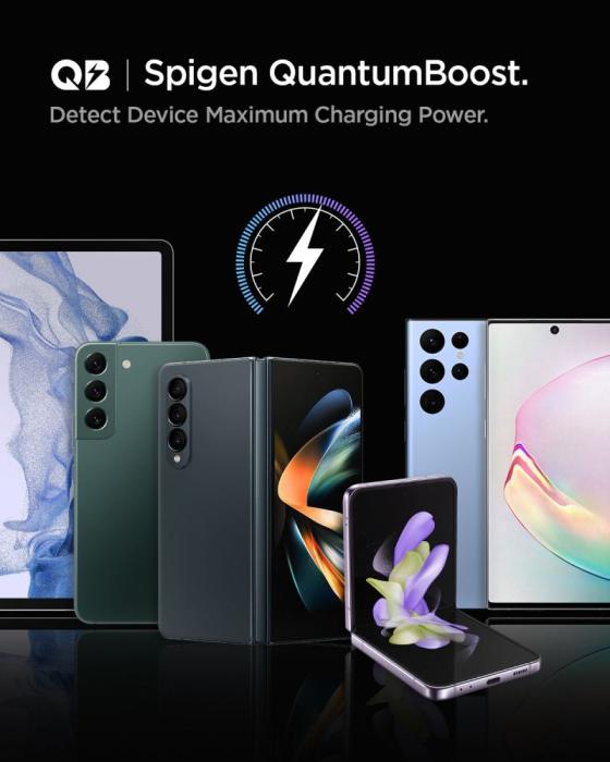 Bild 5, Spigen 75W PD 2x USB-C ArcStation Billaddare Svart