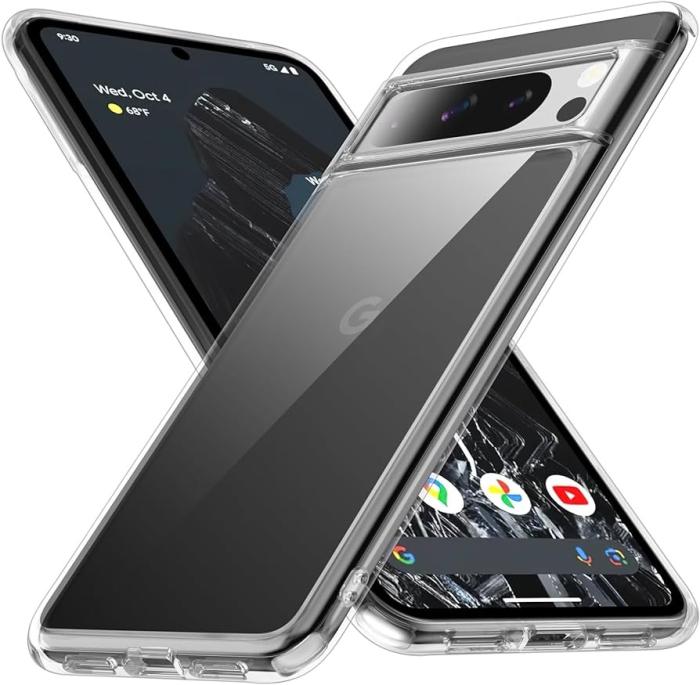 Bild 1, Google Pixel 8 Pro Skal TPU Transparent