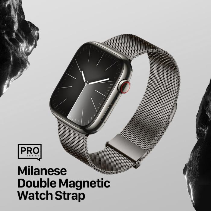Bild 2, DUX DUCIS Apple Watch 42/44/45/49 mm Armband Milanese Pro
